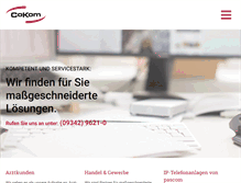 Tablet Screenshot of cokom.de